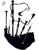 Highland Scottish Rosewood Black Bagpipe Bagpipes